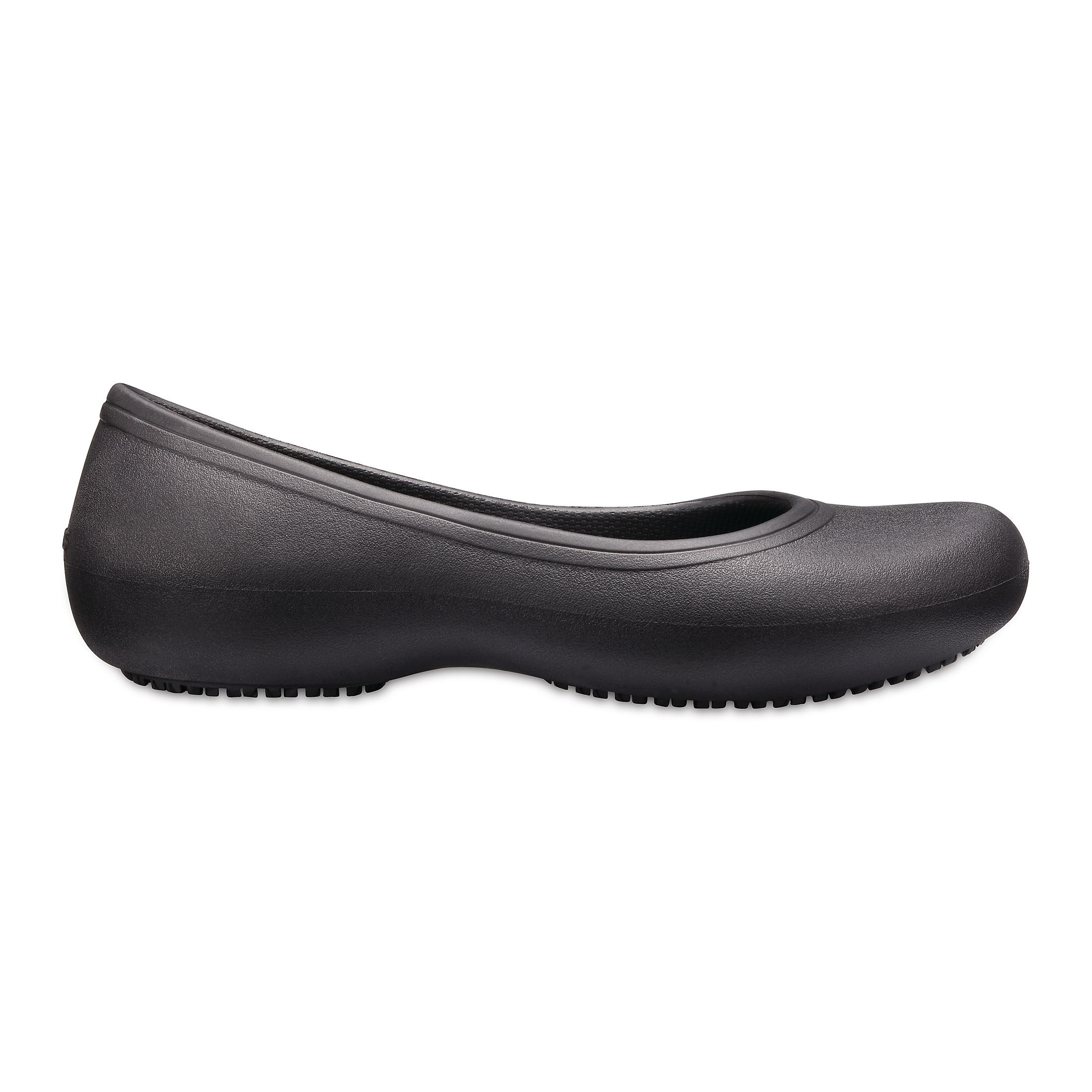 Balerini Crocs At Work Flat Negru - Black - imagine 5